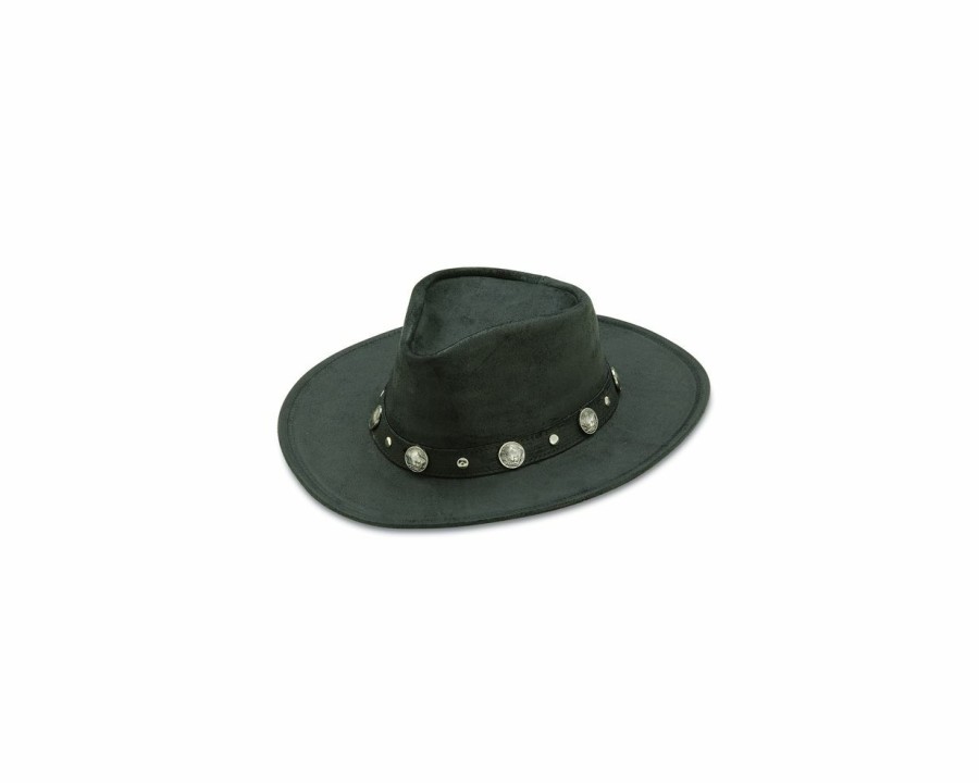 Hats * | Absolute Quality Minnetonka Buffalo Nickel Leather Australian Hat