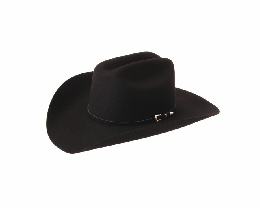 Hats * | Wholesale Silverado Cheyenne Wool Cowboy Hat Black