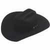 Hats * | Exceptional Design Ariat Cattleman With Buckle Set (6X) Fur Cowboy Hat Black