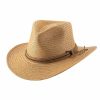 Hats * | Sells Cheap Bullhide Viceroy- Straw Outdoorsman Hat Pecan