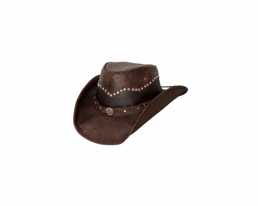 Hats * | Less Expensive Bullhide Bonfire- Leather Cowboy Hat Chocolate