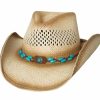 Hats * | Sale Bullhide Doin' Great Womens Straw Cowboy Hat Natural