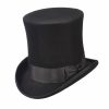 Hats * | Excellent Scala Eisenhower Wool Top Hat Black