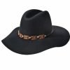 Hats * | Top Selling Silverado Etta Floppy Soft Wool Cowgirl Hat Black