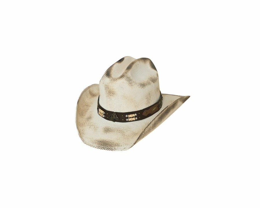 Hats * | Top Selling Bullhide Lockhart Childrens Straw Cowboy Hat Natural